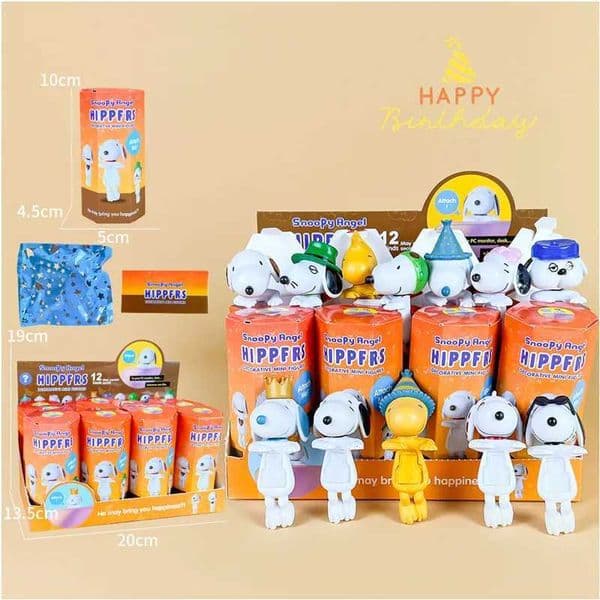 New Hipper Angel Snoopy blind box computer mobile phone decoration ornaments mini hand-made model childrens birthday gift L260509H99O