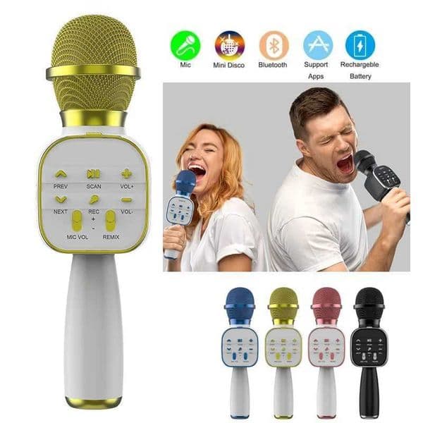 DS813 TWS Wireless Bluetooth Karaoke Microphone Handheld Microphone Professional Speaker Music Player Gaming Mic for Home KTV S260508