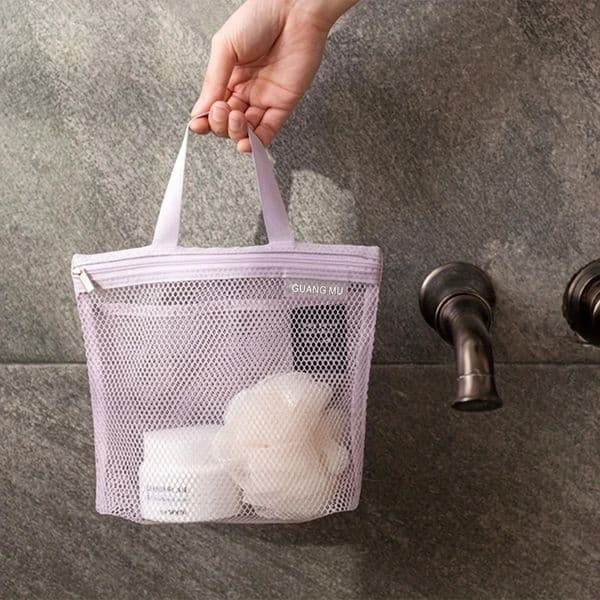 Portable makeup bag Mesh waterproof bath bag Gym bag Sundry storage bag Travel toiletry bag260429