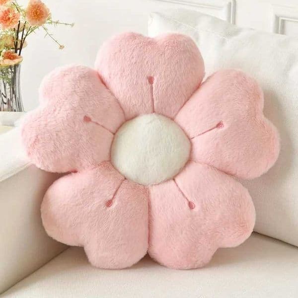 Soft Plush Flower-Shaped Plush Throw Pillow - Comfortable and Cute Mattress and Sofa Decor Cushion Chair Cushion Floor Cushion L260509R6GH