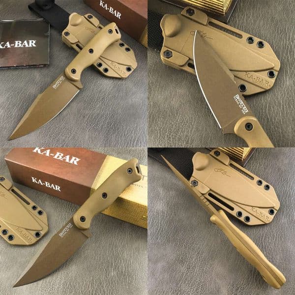 KA-BAR BK18 Short oon Fixed Blade Outdoor Combat Straight Knife Camping Hunting Tactical Defense Utility Knives BM 535 4850 3300 15080 176 940 5370