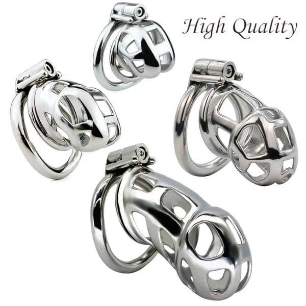 2025 New Mamba Metal Chastity Cage DevicesPenis Lock Penis Cage Cock Rings Men Cuckold Lockdown Bird Adult Sex Toys For Me S260508