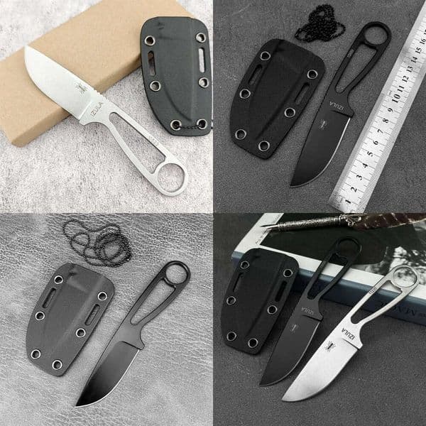 Cross-border best-selling Ant straight multi-functional pocket all-steel stonewashed outdoor knife, wilderness survival knife