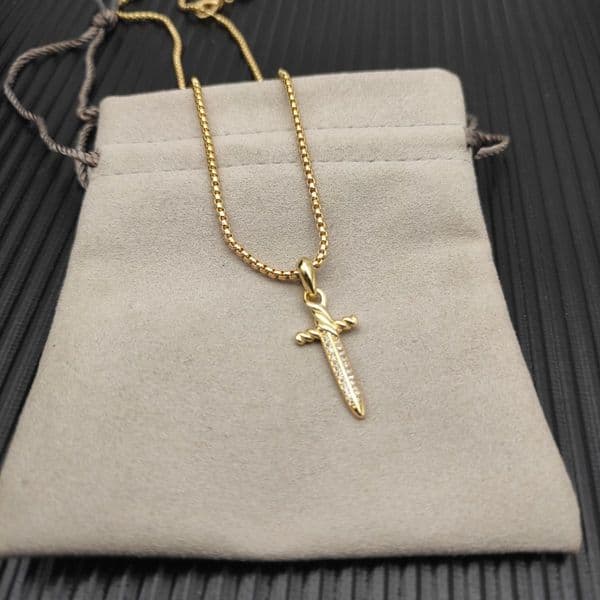 Davids Pendant Necklaces Jewerly Designer Dy Necklace For Woman Man Jewerly Da XXYurman Gold Petel Necklace Chain Is 2mm Thick Length 455cm With Extension Chain