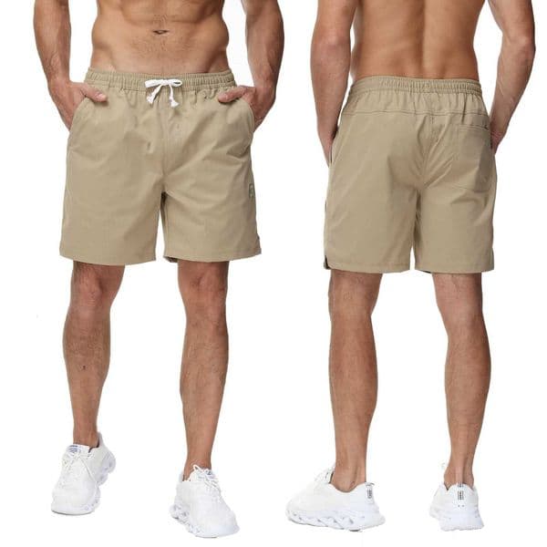 Mens Fashion Casual Jogging Twill Shorts High Quality Sport Cargo Pants Stretch 7 Inch Shorts with Zipper Pockets L260509
