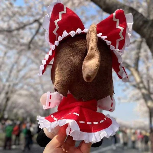 Hot Anime Cartoon Original Touhuo Project Merchandise Hakurei Reimu Lisha Soft Stuffed Plush Doll Play for Girls Birthday Gifts L2605092HAY