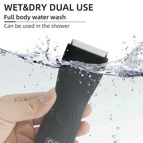 HOMEFISH Mens Body Hair Trimmer for Men Balls Women Lady Shaver Hair Removal Trimmer Groin Body Shaver Groomer Arm Beard Razor L260509