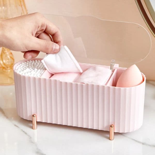Cotton Swab Organizer Holder Cotton Pad Storage Box Transparent Remover Paper Makeup Desktop Tool Jewelry Case Container 260508