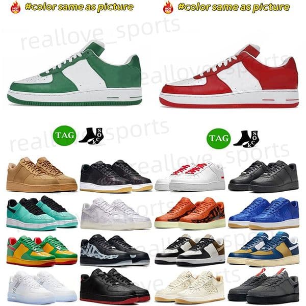 12A Designer Sport Shoes one men low flat sneakers womens classic platform shoe black mens Outdoor sports trainers women Casual Sneaker size 36-45 z15