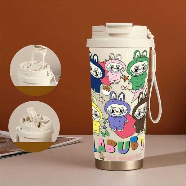 2026 Designer Cup Periphery Portable Student Coffee Mug Leakproof Girls Water Bottle New Anime Supplies Car Labubu Birthday Gifts Tea Free Shipping Shipping 02