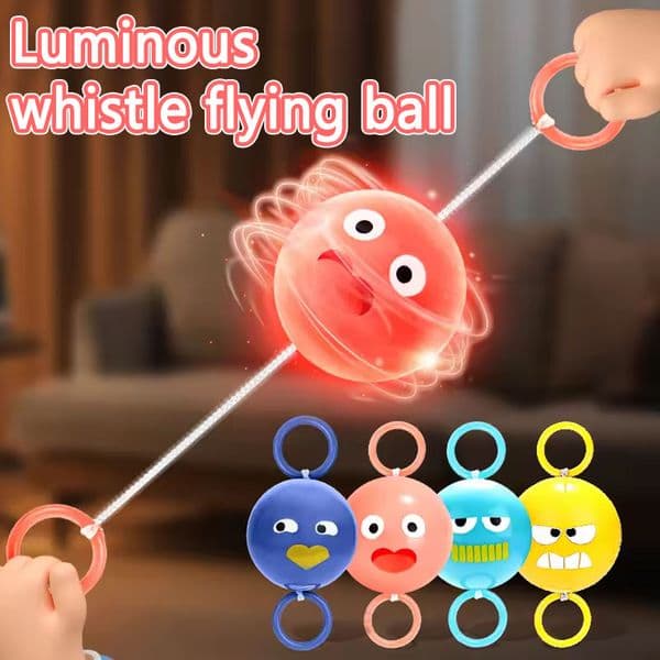 Luminous Whistle Decompression hand eye Coordinated Exercise Steel Ball Toys Childhood Puzzle Gifts
