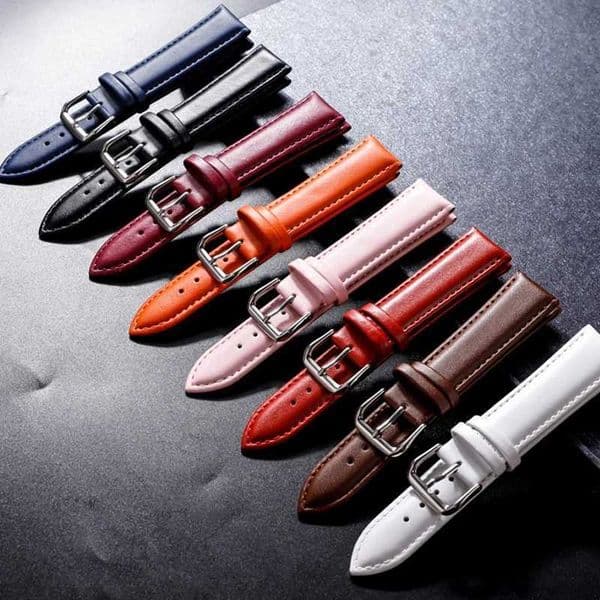 12/14/16/18/20/22MM Fashion Band Stainless Steel Buckle Wrist Strap Vintage Leather band cessories L260509