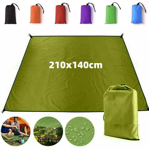 Gear Ultralight Tarp Lightweight MINI Sun Shelter Awning Camping Mat Tent Footprint 210T Oxford 210140cm 260509