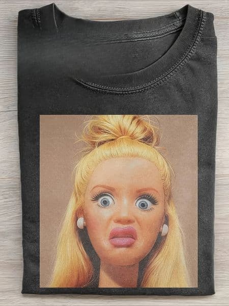 100 Cotton Mens TShirt Funny Doll Print HighQuality Batik Retro Fashion Streetwear graphic t shirts 260509