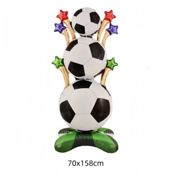 Standing Football Trophy Aluminum Film Balloons for World Cup Party Sports Football Theme Birthday Party Decoration Supplies 260509