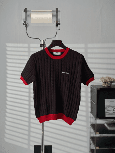 Men's Plus Tees&Polos New Premium Cotton Print Full Body Log T-shirt Round Neck Panel Color Pullover Short Sleeve Fashion Street 4H66
