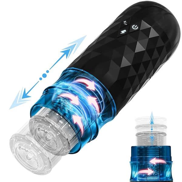 Automatic Male Masturbator Telescopic Rotation Vibration Man Masturbation Cup LCD Digital Simulation Blowjob Masturbator for Men 260507