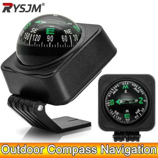 AD Outdoor Navigation Dashboard Compass for Auto Car Boat Cycling Hiking Direction Pointing Guide Ball Shaped