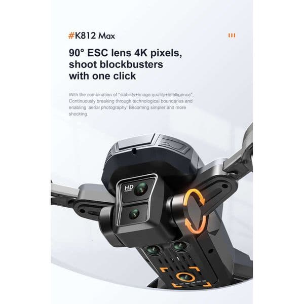 K812max Brushless Screen-Controlled Quadcopter HD Photography Drone GPS Return With Obstacle Avoidance Aerial Camera Kuhangxin 1626-511-1128