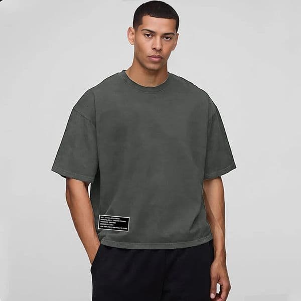 Oversized Boxy Fit Dropped Shoulders Running Tshirts Mens Cotton Heavyweight Half Sleeve Sports T Shirts Casual Gym Clothing 260509