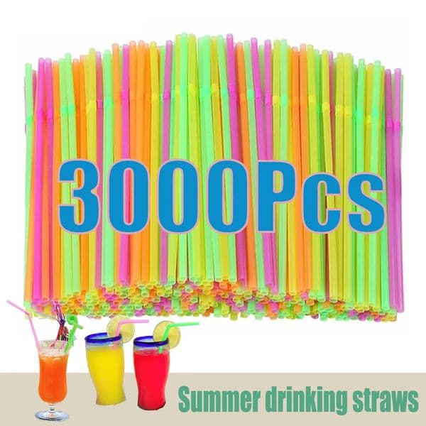 503000Pcs Multicolor Drinking Straws rietjes Milk Tea Bar Party Wedding Kitchen Home Accessories Beverage Straw Wholesale 260508