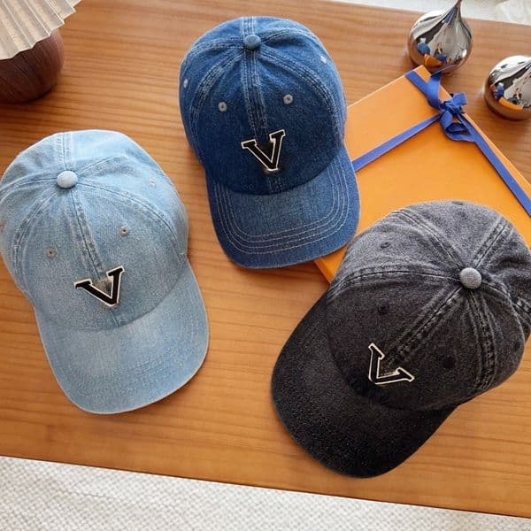 Vintage Denim Baseball Cap Luxe Washed Cotton Adjustable Snapback Casual Dad Hat for Men Women Streetwear Fashion Headwear Outdoor