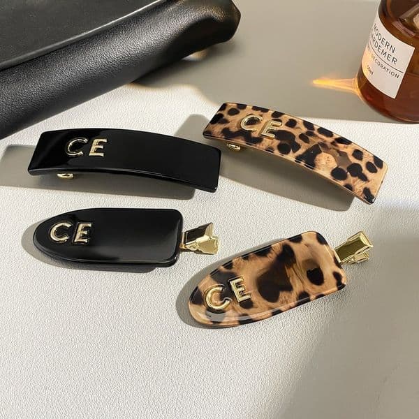 Luxury Hair Clips for Women Designer Hair Barrettes Premium Acrylic Claw Clip Vintage Tortoiseshell Hair Clip Minimalist French Style Hair Accessories