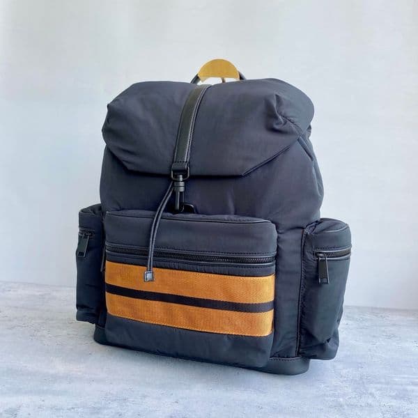 Luxury Men's Large Capacity Backpack Premium Technical Fabric Business Travel Bag Lightweight Casual Laptop Shoulder Bag