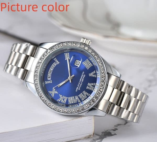 Rol 2026 high quality men Luxury Watches Three stitches series mens 40mm quartz Watch European Top luxury brand Steel Strap clock Fashion Dual calendar function one