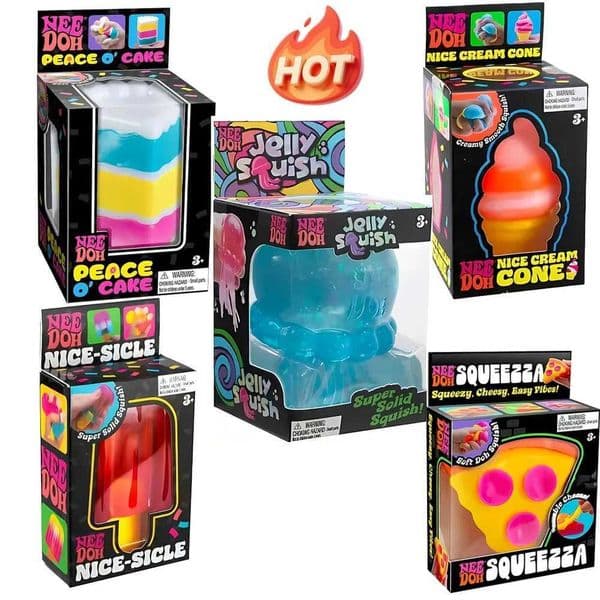 Schylling Nice Cube Sensory Nice-Sicle Stress Relief Squishy Cube Anti-Anxiety Squeeze Object For Focus ADHD Population X260511