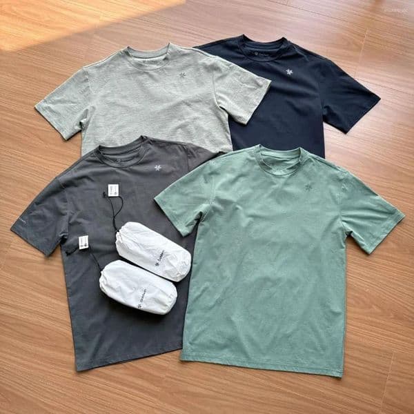 Men's T Shirts Japanese Goldwin Shirt Men Women High Quality Classic Simple Print T-shirt Quick Dry Short Sleeve With Dust Bag
