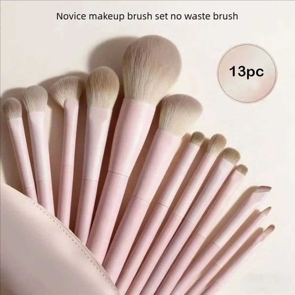 13PC Korean Makeup Brush Set Eye Shadow Blush Contour Nose Shadow Concealer Complete Set of Novice Makeup Brushes for Beginners C260511