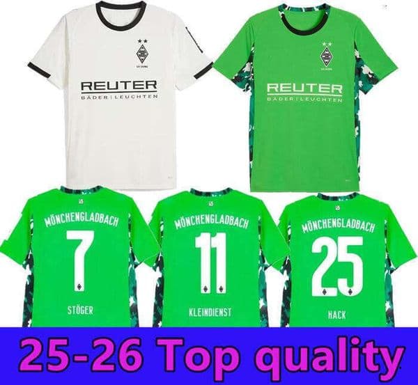 25/26 Gladbach VfL WEIGL HOME AWAY THIRD THURAM STINDL PLEA Soccer Jersey 25 26 Borussia Monchengladbach HOFMANN BENSEBAINI men kids kit Football Shirt