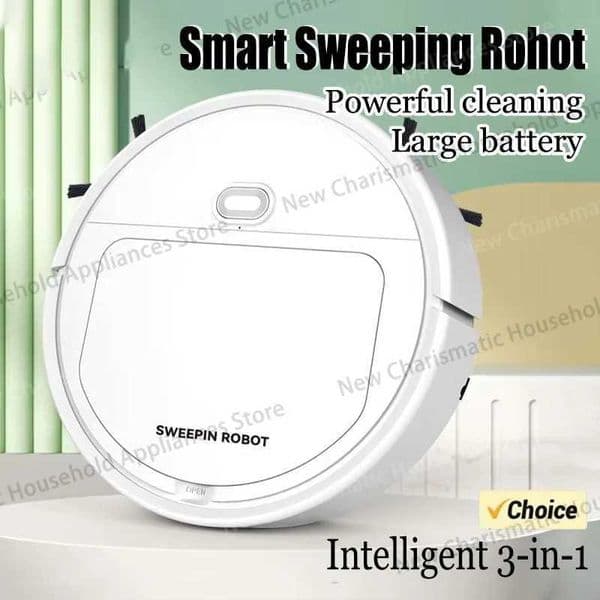 2026 New 3in 1 Smart Sweeping Robot Vacuum Cleaner 4000Pa Strong Suction ForBedroom Living Room Hard Floors Pet Hair Carpets S260509