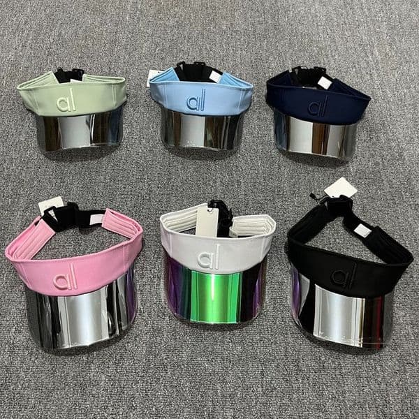 Unisex Letter Embroidery Sun Visor Hat Designer Sun Hat Adjustable Reflective UV Protection Cap for Outdoor Sports Beach