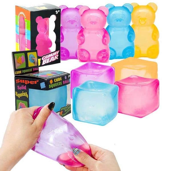 Schylling Needoh Nice Cube Sensory Stress Relief Anxiety Sensory Tool for Focus ADHD Office Desk Calming Gadget X260511
