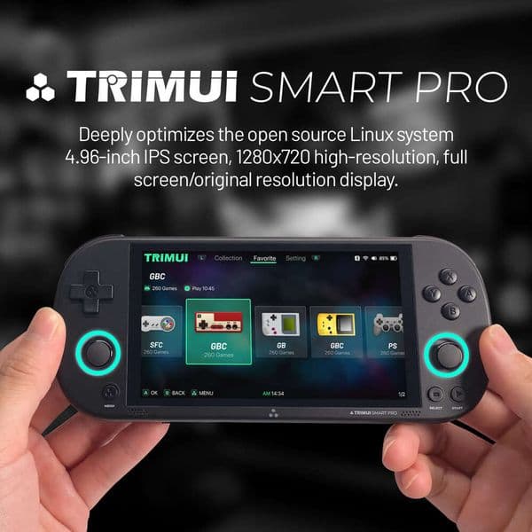 PRO Open Source Handheld IPS Game Console Retro GBA Arcade PSP