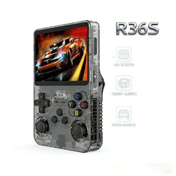 NEWS R36S Retro Handheld Console 3.5" IPS Screen ARKOS Linux System 15000+ Games Portable Pocket Player for Back To School Gift W260511