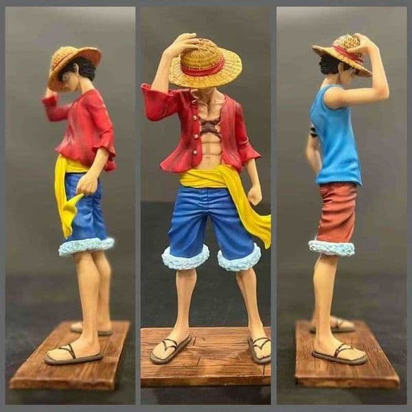 Statue Brother Style One Piece Straw Hat Two Years JTc2 Luffy Set Dual Character with Base Statue Model Figurine L260509