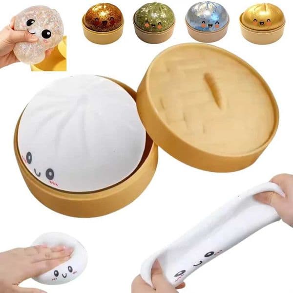 Simulation Flash Dumpling Pressure Ball Slow Rebound Soft Pinch Decompression Home Office Decorat Children Adults Birthday Gift X260511