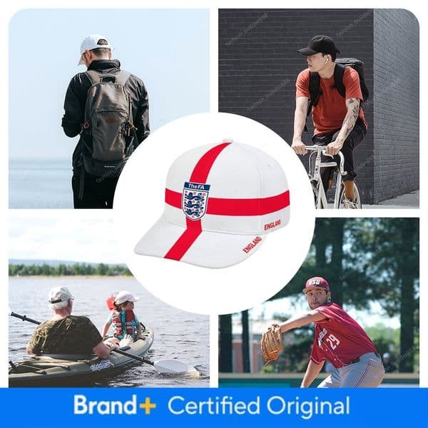 EnglandWorld Cup Soccer Fan Cap Breathable Adjustable Baseball Hat for Sports Enthusiasts