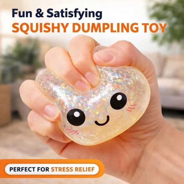 2026 Glitter Dumpling Glitter Dumpling Squishy Box Dumplings Squishy Anxiety Relief Fidget Soft Squeeze Decompression Dough X260511