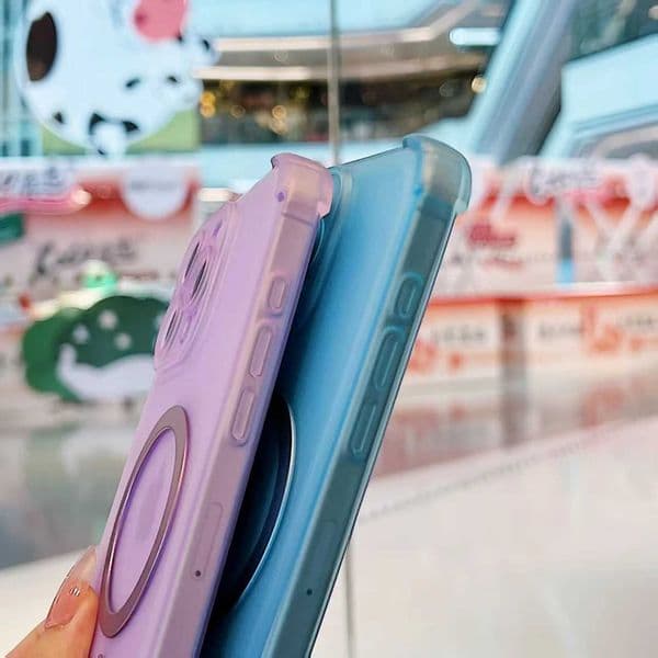 Candy Color For Phone Case For iPhone 17 16 15 14 13 12 11 Pro Max Air 16e X XR XS 7 8 Plus SE Magnetic Bumper CoverJ260511