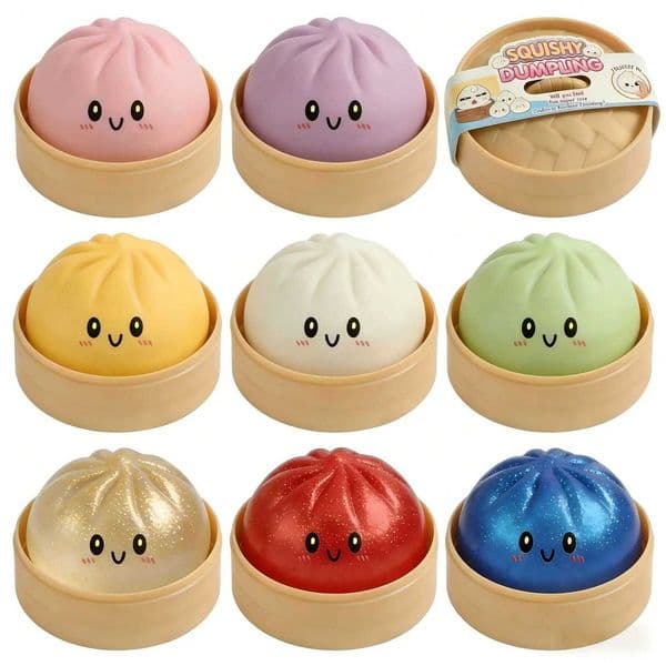 Giant Squishies Dumpling Bun Toy Slow Rising Glitter Dumpling Stress Ball Stress Relief Fidget Toy for Home Office Travel toys X260511