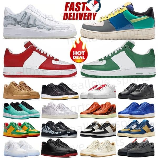 One for 1 Running Shoes Mens Women White Black Low Shadow Utility Classic Triple Trainers Outdoors Designer Sport Shoes Sneakers Size 36-45 E15