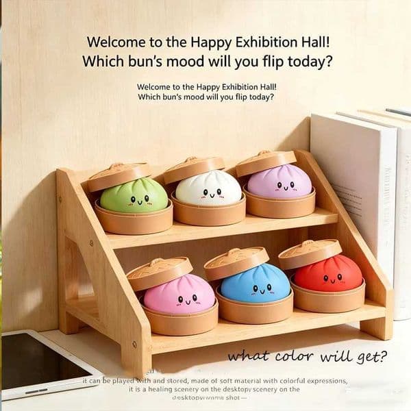 Simulation Steamed Stuffed Bun Dumpling Pinch Random Giant Decompression Blind Box Steamed Stuffed Bun Pinch Gift Decorations X260511