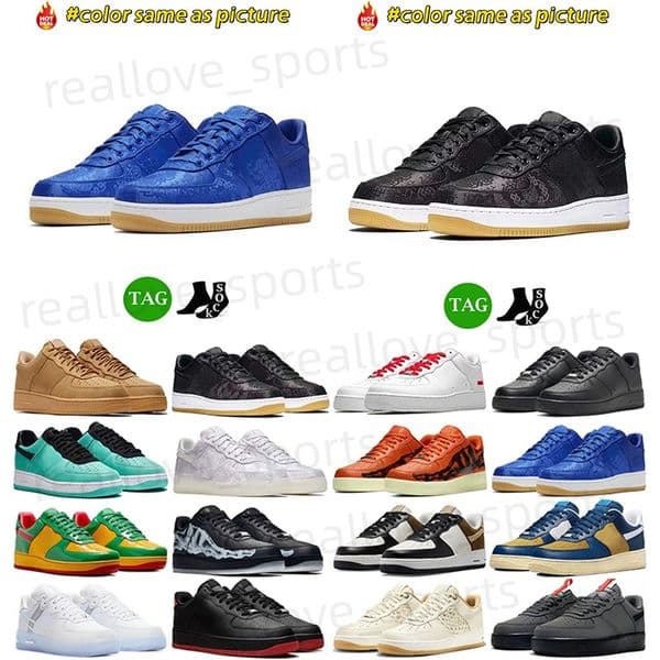 1 low Designer Sport Shoes running shoes one men women Triple White Black mens womens trainers sports outdoor platform shoe classic flat sneakers z15