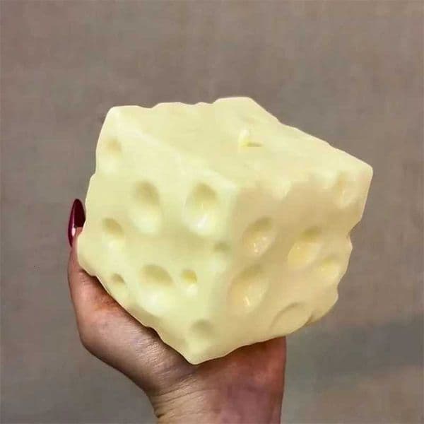 Jumbo Cheese Cube Stress Ball Big Cheese Shapeable Squeeze Ball Non-Bounce Fidget Toy ASMR Sensory Anti-Stress Festival Gift X260511