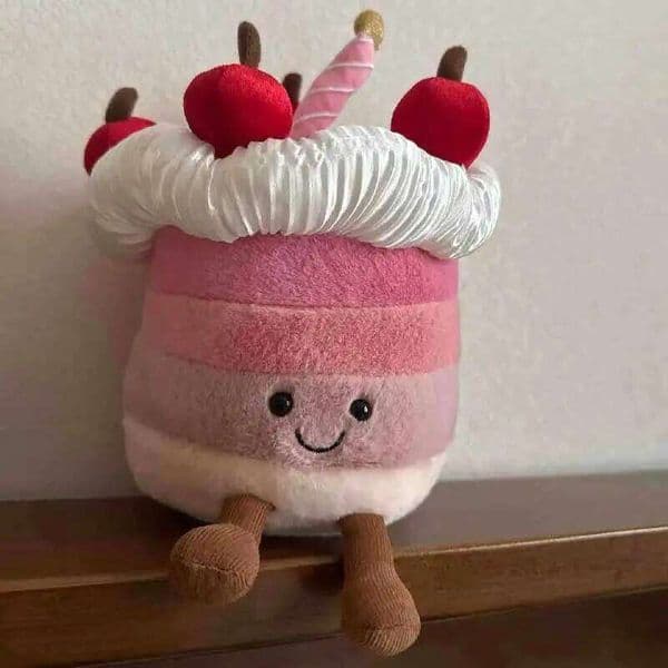 Cute Harrod Limited Edition Cherry Cake Trendy Toy Stuffed Doll Soft And Comfortable Home Decor Ornaments Periphery Fun Gifts 26L0511