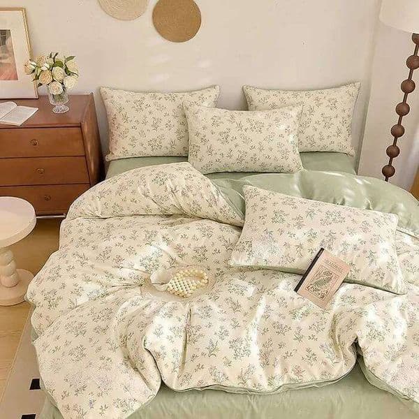 Bed four-piece set of pure cotton 2025 new quilt cover grinding autumn and winter W260511
